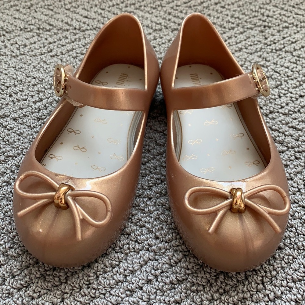 Gold Mini Melissa Mary Janes